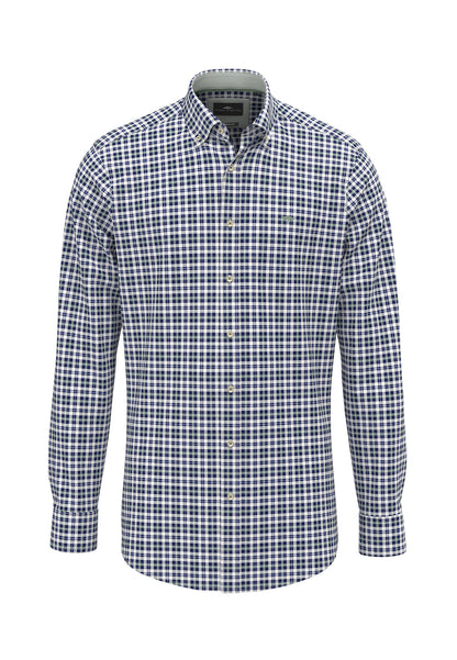 Washed Oxford Check Shirt B.D - Fern