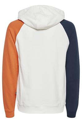 Colourblock White Hoodie