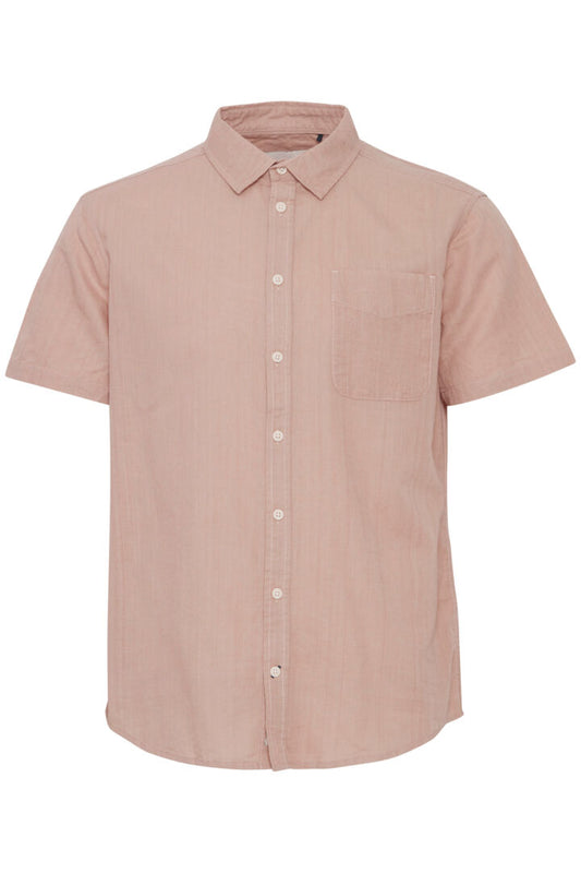 Short Sleeve Linen Mix Shirt
